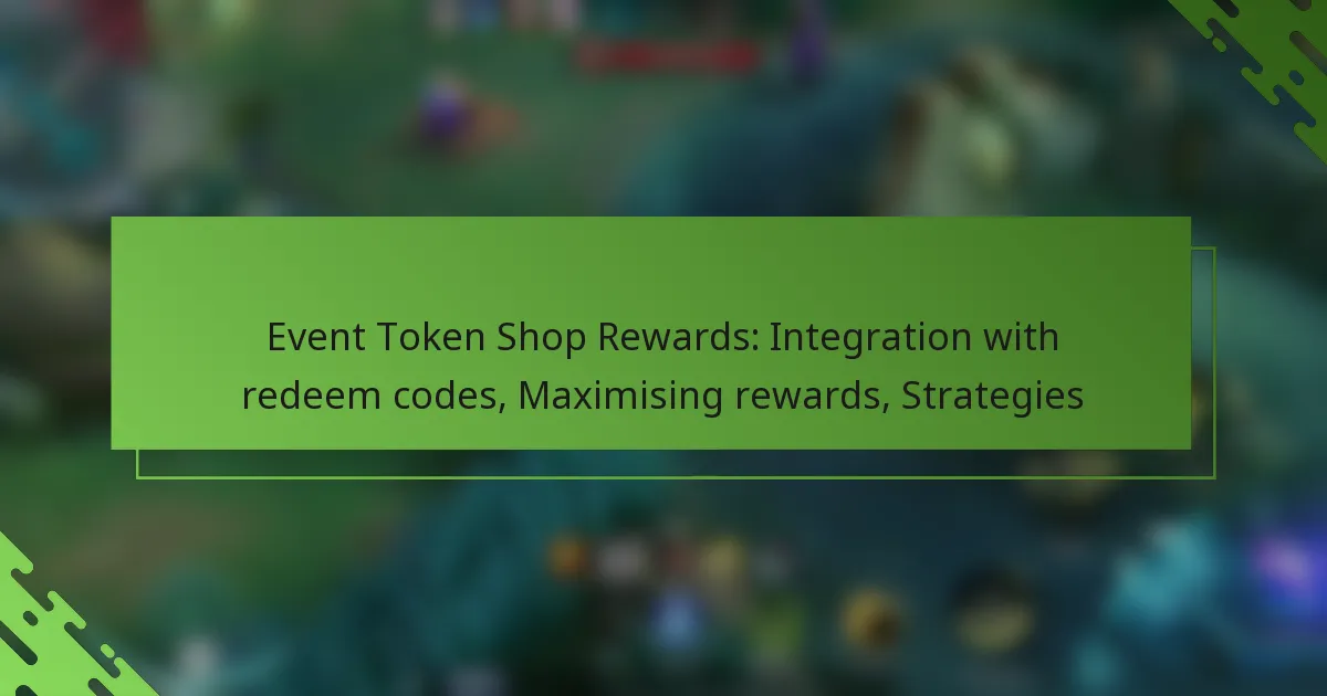 Event Token Shop Rewards: Integration with redeem codes, Maximising rewards, Strategies